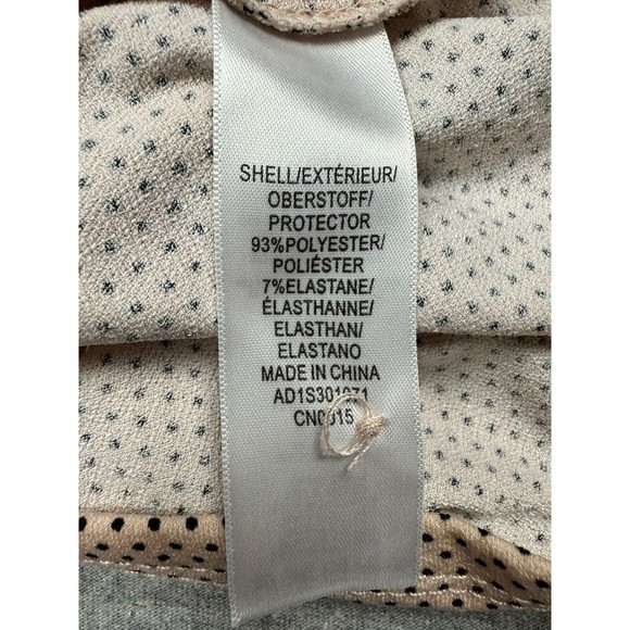 Adrianna Papell Top Womens Large Peach 3/4 Sleeve Button Neck Blouse - Picture 3 of 9